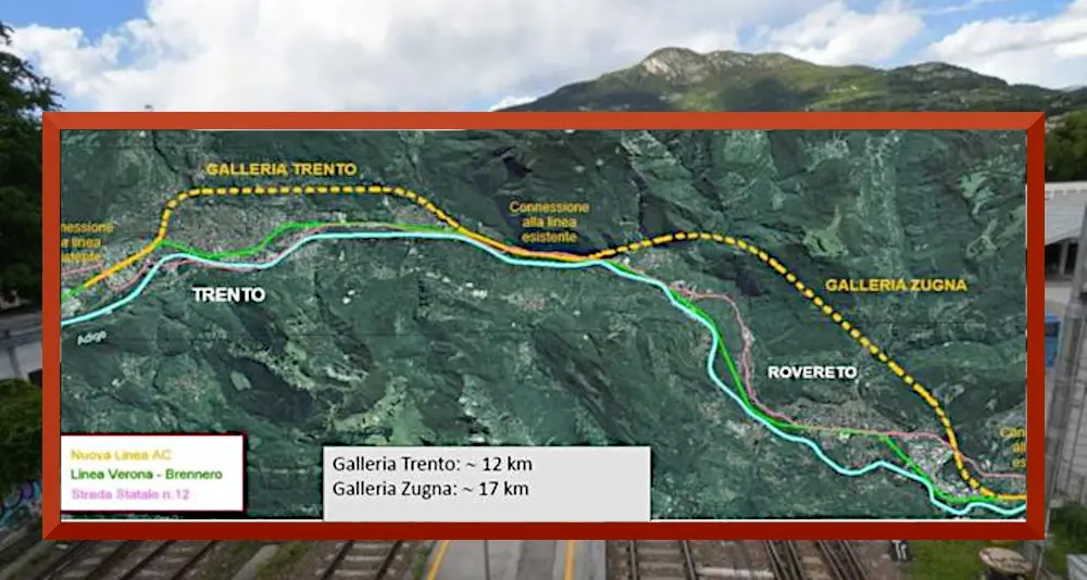 Trento, entro il 2026 la nuova ferrovia: circonvallazione fra i progetti prioritari