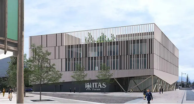 Alle Albere fra tre mesi sarà pronto l'Itas Forum, c'è anche un auditorium da 250 posti