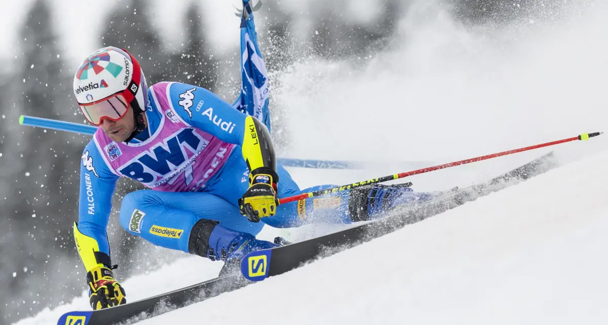Gigante di Adelboden, brutta caduta per Luca De Aliprandini