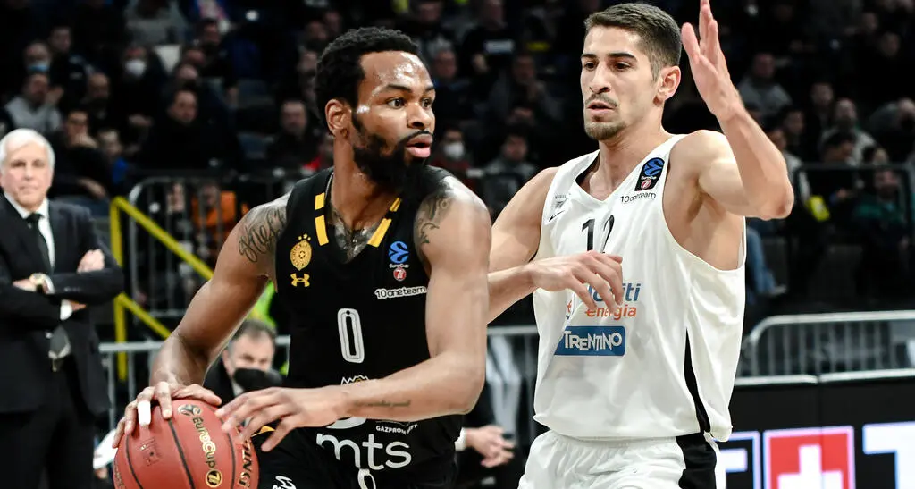 La Dolomiti Energia cade sul terreno del blasonato Partizan di Belgrado: 97-65