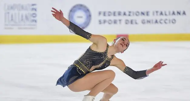 La pattinatrice trentina Lara Naki Gutmann nella spedizione azzurra per le Olimpiadi di Pechino