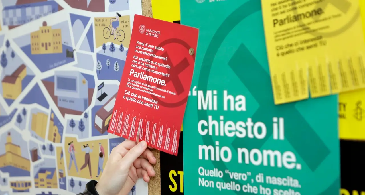 Otto marzo, l'Università di Trento lancia una campagna contro tutte le molestie e discriminazioni: \"#finiscequi\"