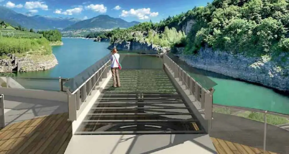 Sulla diga di Santa Giustina sorgerà una spettacolare passerella