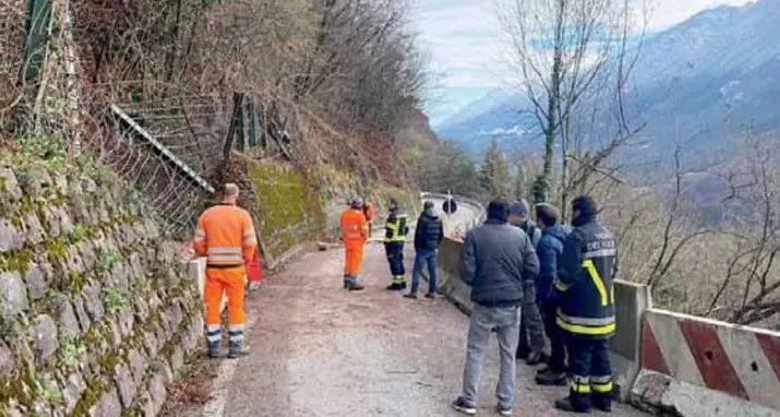 Riaperta la strada fra Condino e Brione: il paesino non è più isolato
