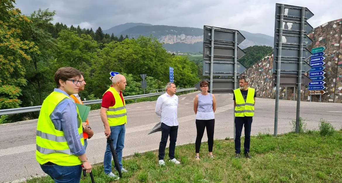 Fra qualche mese una nuova rotatoria sulla provinciale 73, a valle dell'area produttiva di Denno
