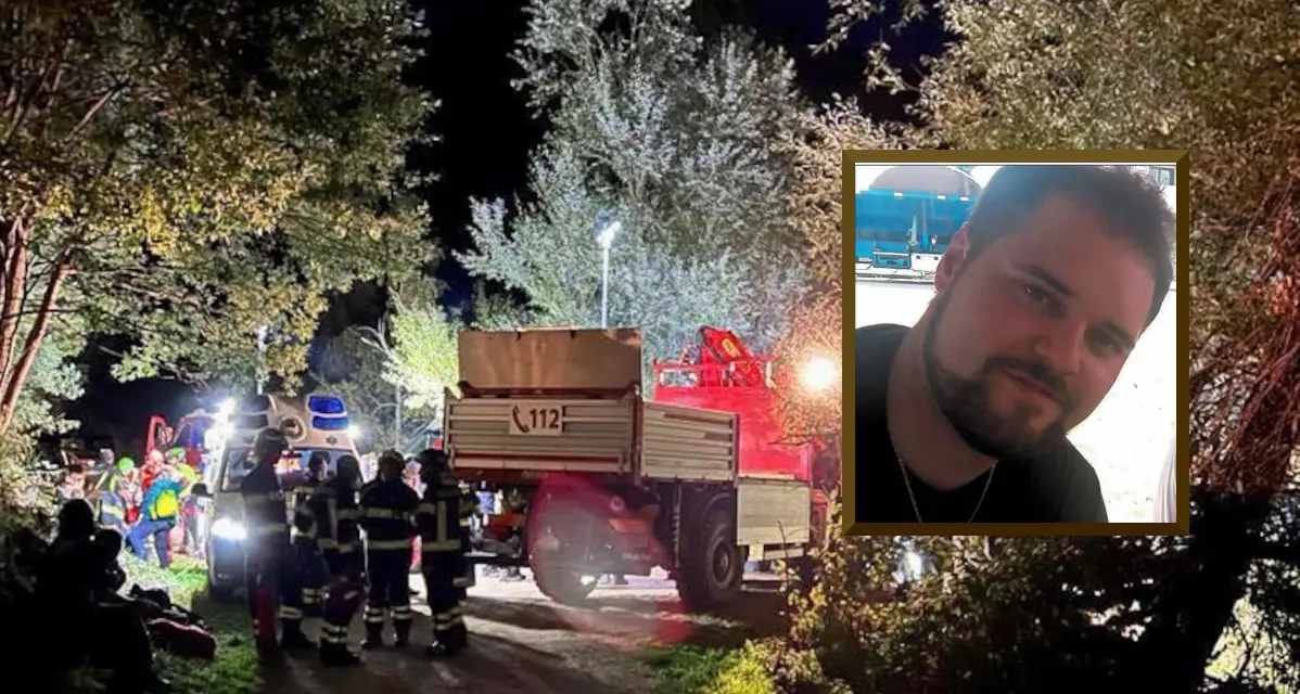 Val di Sole sotto shock per la morte di Stefano Pedergnana, 28 anni, travolto dal trattore che si è ribaltato
