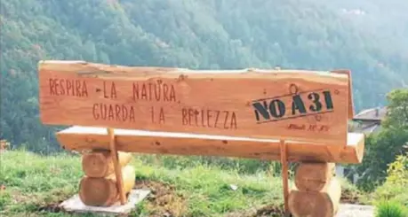 Stop alla Valdastico: a Terragnolo la campagna si fa anche sulle panchine