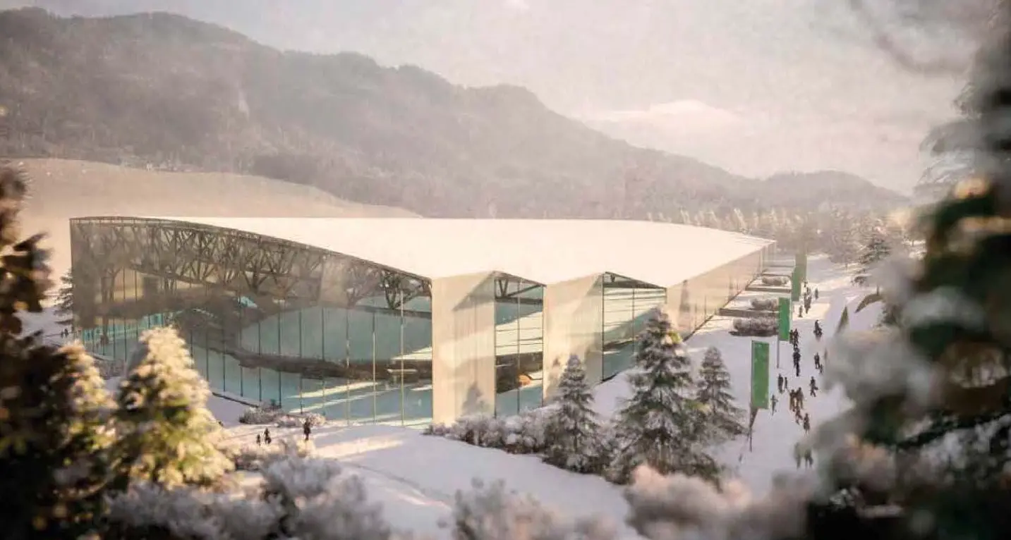 Olimpiadi invernali 2026, ecco come sarà il nuovo stadio del ghiaccio