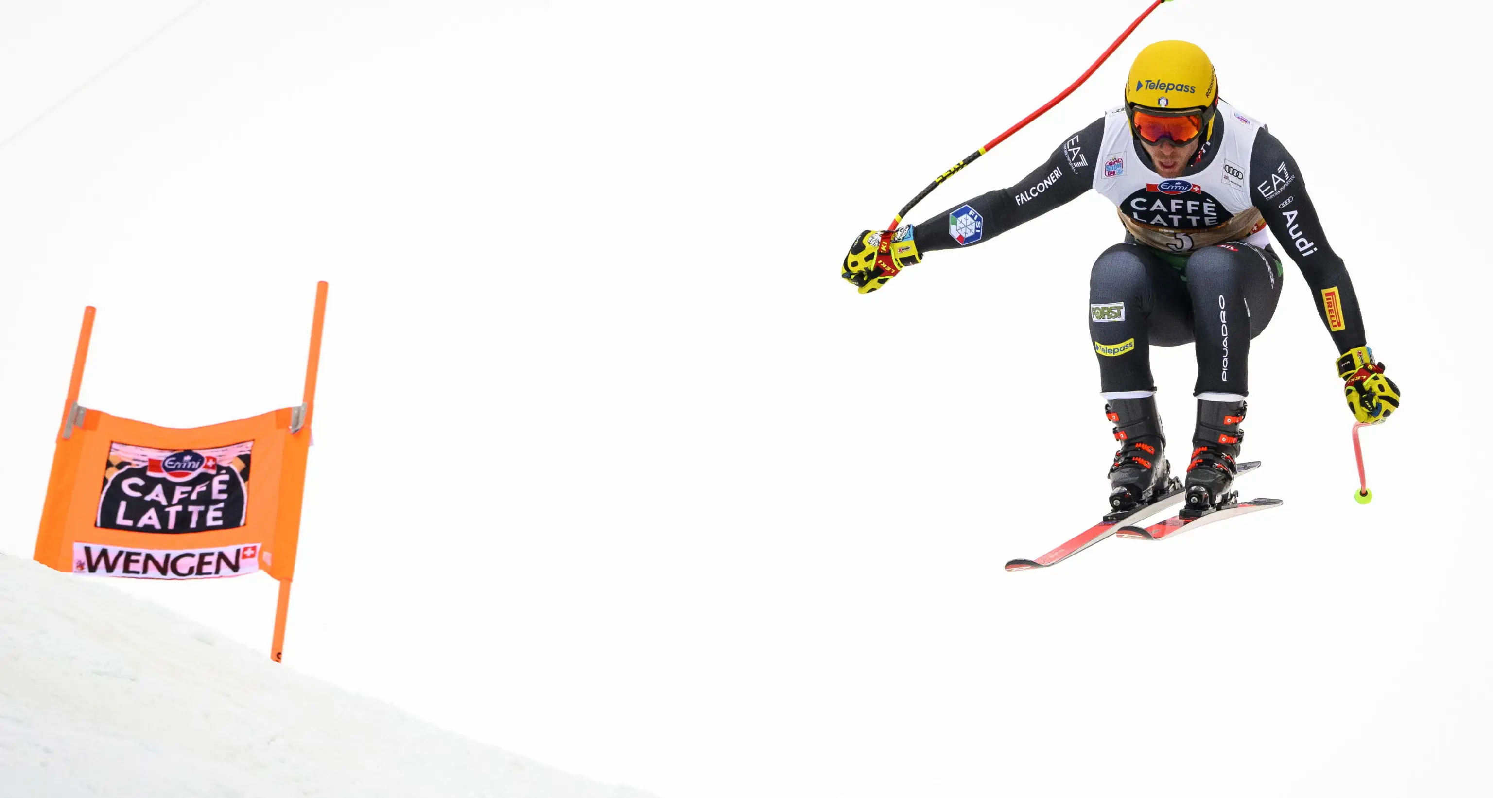 L'azzurro Mattia Casse terzo nella mitica discesa libera del Lauberhorn