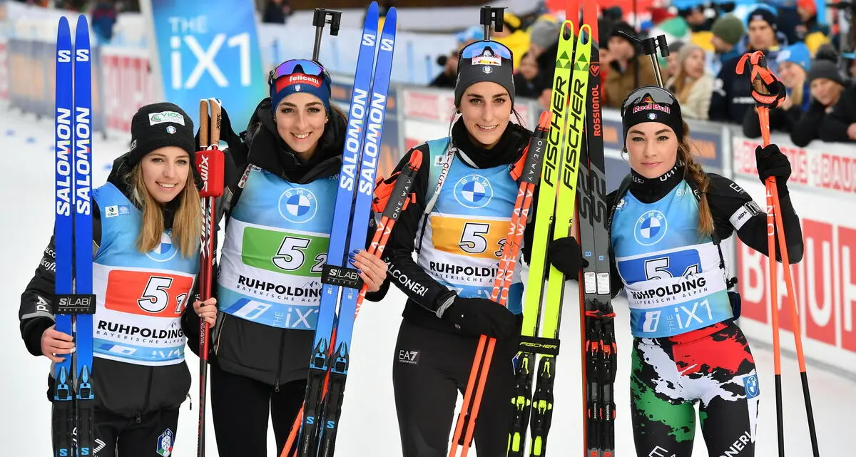Biathlon, azzurre in grande spolvero: terze nella staffetta a Rupholding