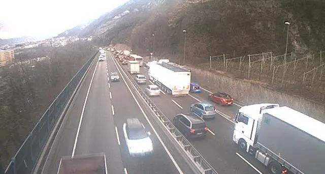 Incidente in tangenziale a Trento, traffico rallentato