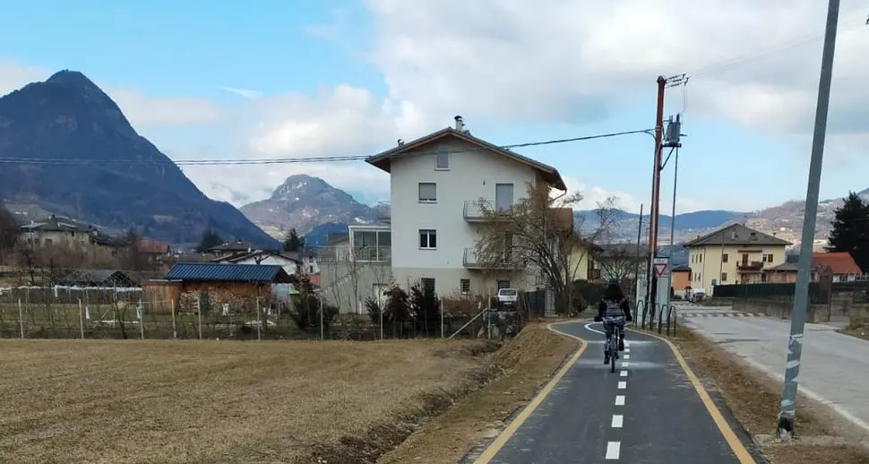 Voglia di pedalare, dopo l'inverno aprirà il primo tratto della ciclabile Trento-Pergine