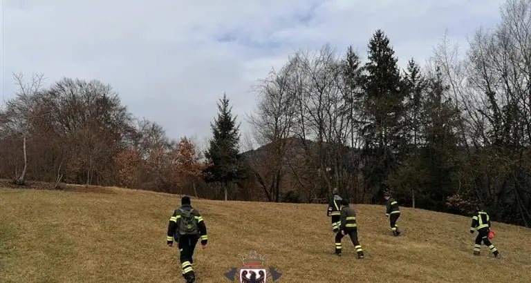 Anziano scomparso ad Arsiè, al lavoro anche i vigili del fuoco di Valsugana e Tesino