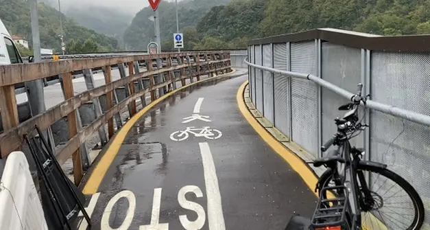 Ciclabile Trento-Pergine: in autunno possibile l'apertura anche del tratto Ponte Alto-Civezzano