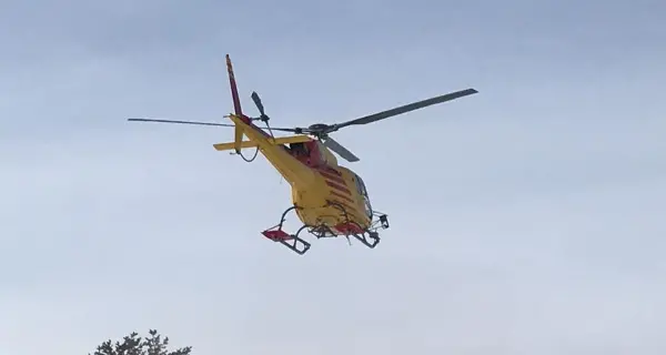 Incidente sul lavoro a Caoria: una persona soccorsa in codice rosso con l'elicottero