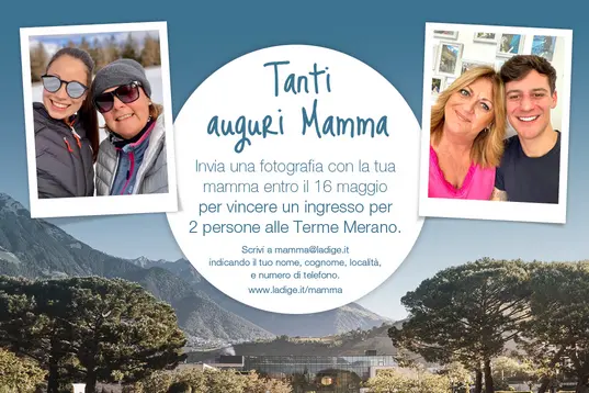 Festa della Mamma 2023: ecco le foto del concorso. Da lunedì 22 maggio i vincitori delle Terme di Merano