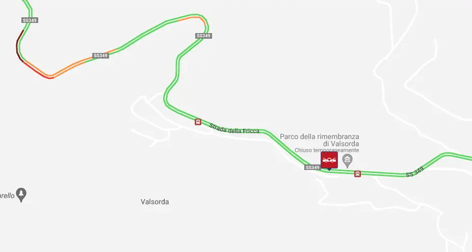 Incidente a Valsorda, code tra Vigolo Vattaro e il capoluogo