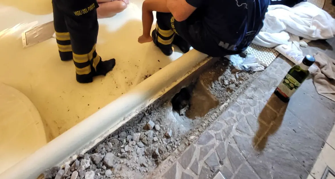 Dimaro, bimba incastrata con la mano nel bocchettone di una piscina: liberata dopo un lungo intervento