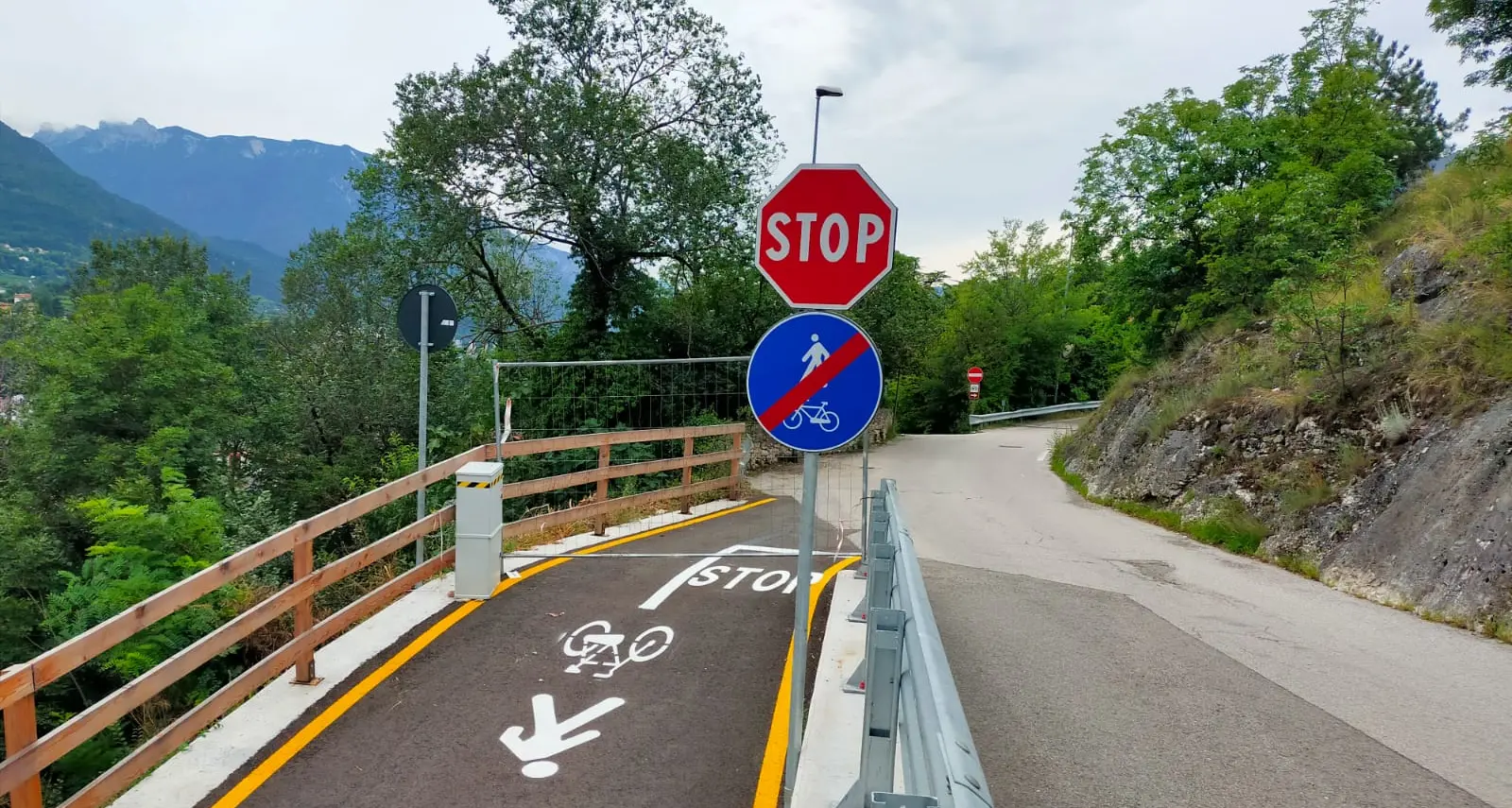 Ciclabile Centochiavi-Ponte Alto: per l'apertura è questione di poche settimane