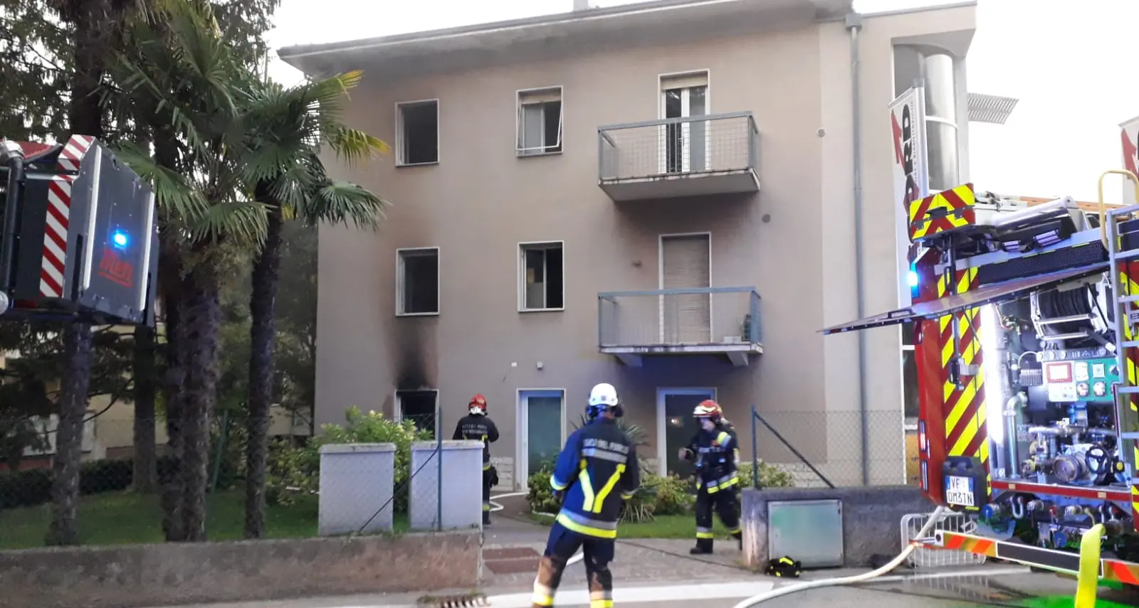 Arco, fiamme nella notte alla casa di cura Eremo: danni ai locali