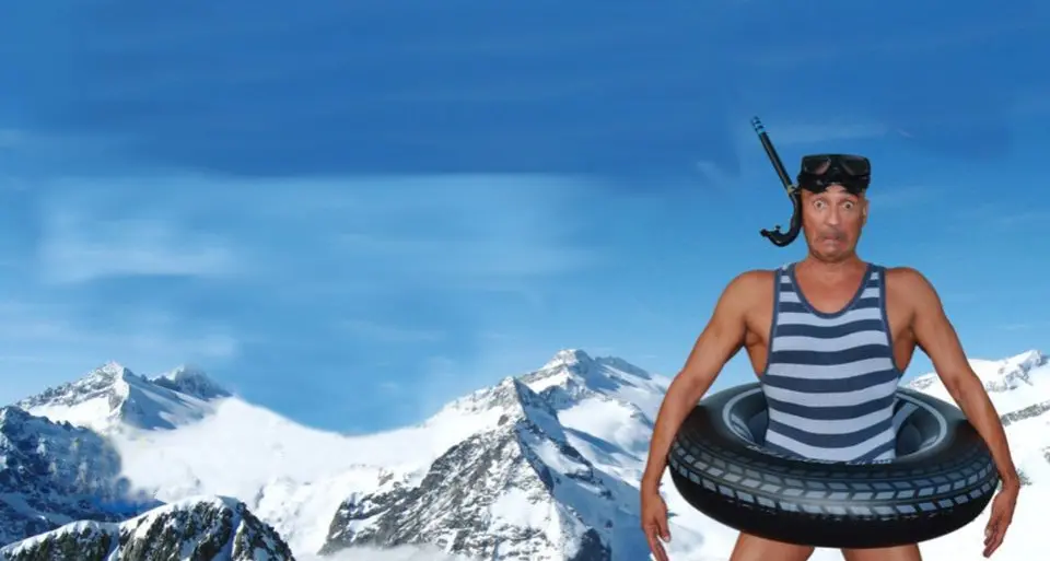 \"Si slancia nel cielo\": Lucio Gardin con uno show di musica e risate dedicato alla montagna