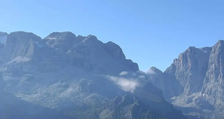 Un nuovo crollo di roccia, questa volta sulle Dolomiti di Brenta