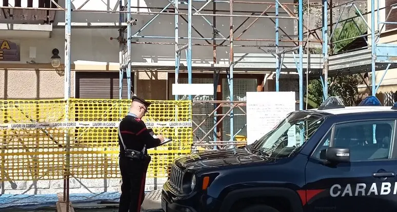 Controlli nei cantieri a Tione, denunciato un imprenditore
