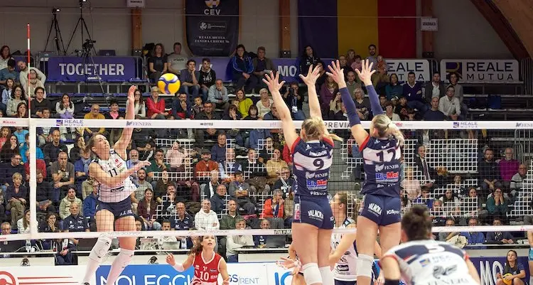 Altro ko per l'Itas femminile, Chieri si impone 3-1