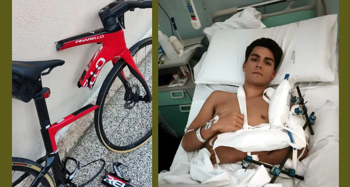 Federico Iacomoni dopo l'investimento: «Io miracolato, bisogna garantire più sicurezza ai ciclisti»