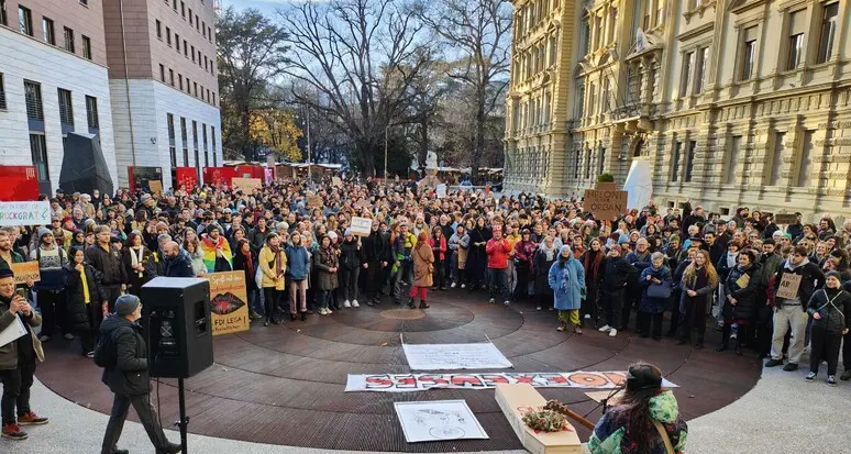 Bolzano, altra manifestazione contro l'accordo di governo tra Svp e destra