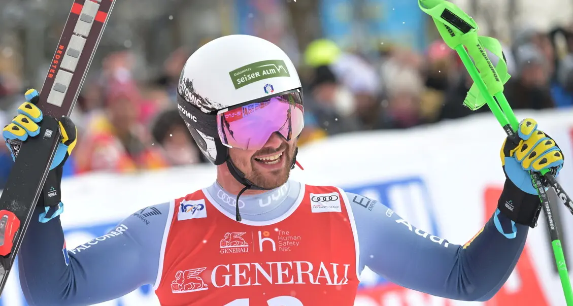 L'azzurro Florian Schieder sfiora il trionfo sulla Streif: secondo a 5 centesimi da Sarrazin