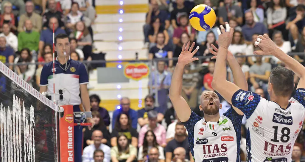 A Piacenza un altro trionfo per l'Itas: Michieletto e compagni vincono 3-1