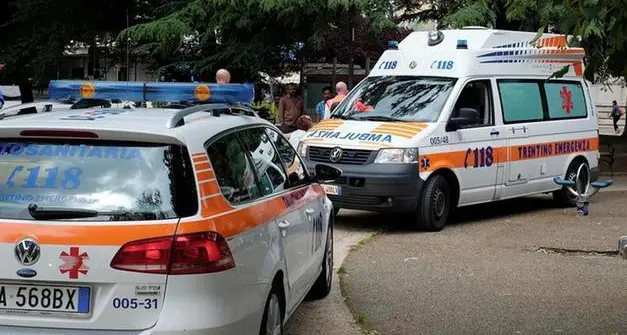 Caldonazzo, scontro auto-moto: ferito anche un bimbo di otto anni