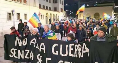 \"Tacciano le armi in Palestina e in Ucraina!\", stasera a Rovereto fiaccolata contro le guerre