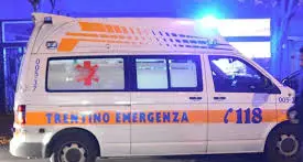 Incidente a Valfloriana, una persona soccorsa in codice rosso