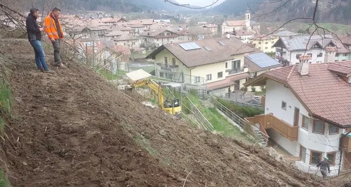 Rientrano a casa le tre famiglie di Porte di Rendena evacuate dopo la frana
