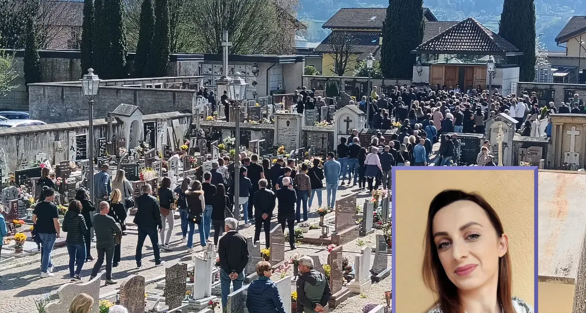 Scurelle, immensa folla in lacrime per l'addio alla giovane Zeljka Dereh