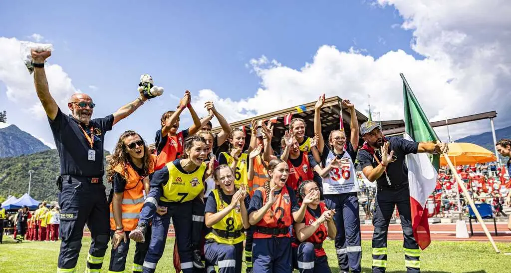 \"Olimpiadi\" degli allievi vigili del fuoco, le ragazze trentine al terzo posto