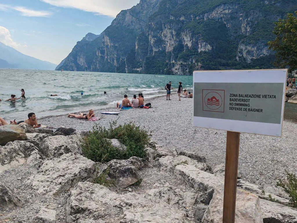 PUNTA LIDO RIVA DEL GARDA ANNEGAMENTI