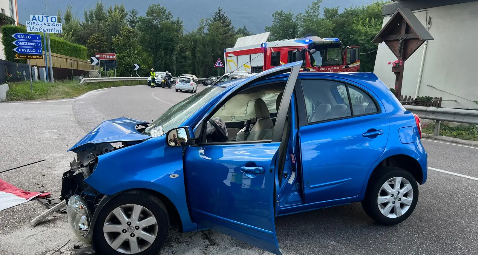Rallo, auto contro il muro del cavalcavia: muore la 84enne Germana Endrici