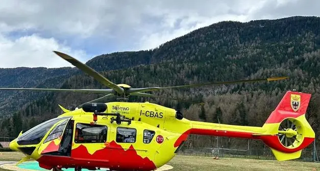 Incidente a Spormaggiore, quattro persone coinvolte: interviene anche l'elisoccorso