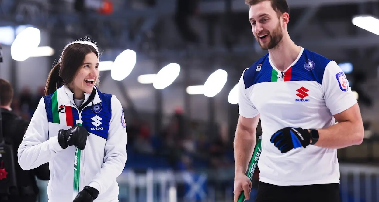 Storica finale mondiale per la coppia azzurra Amos Mosaner e Stefania Constantini