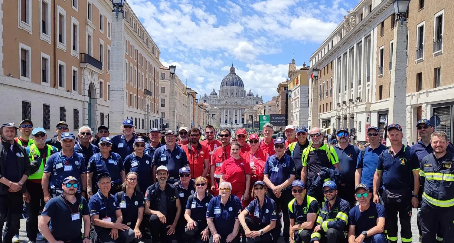 Rientro in Trentino per la colonna mobile attiva alla cerimonia di intronizzazione di papa Leone XIV