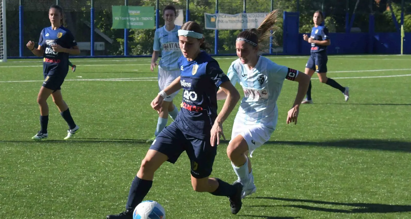 Calcio femminile, il derby cittadino va all'Azzurra: battuto il Trento 4-3
