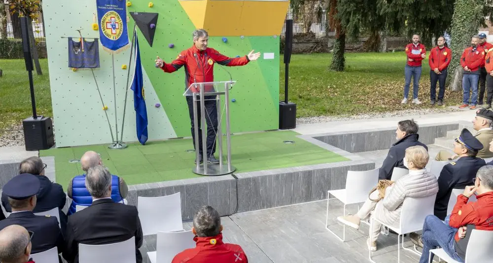 Maurizio Dellantonio inaugura a Milano la nuova casa del Soccorso Alpino