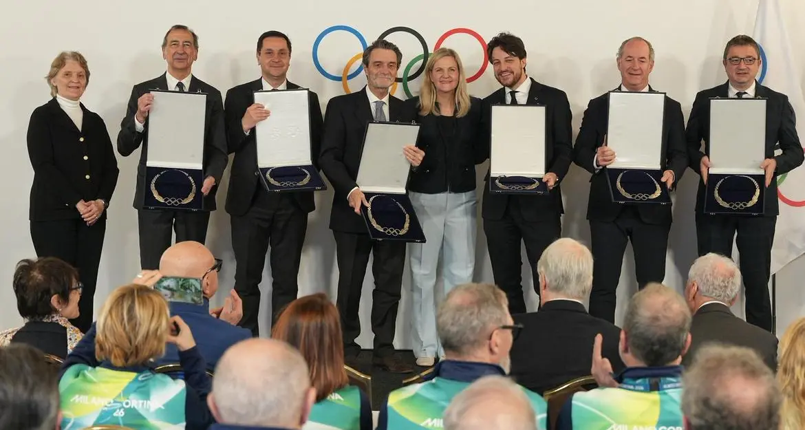 Ordine olimpico in argento per il presidente della Provincia Fugatti