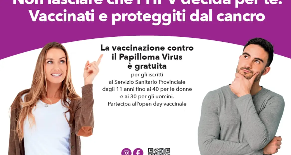Vaccino HPV: oggi in Trentino l'open day con accesso libero ai centri vaccinali