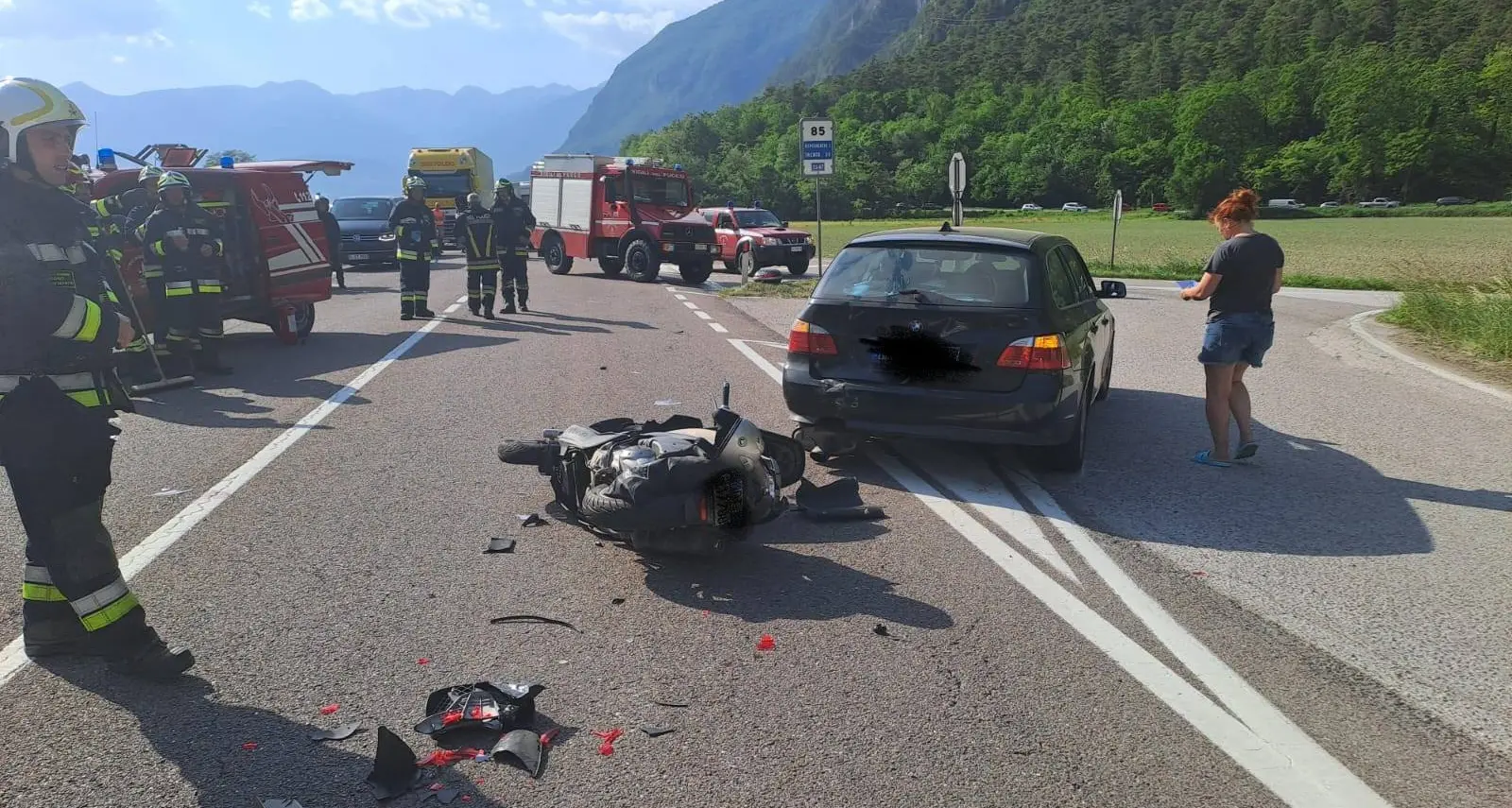 Schianto a Ospedaletto, un motociclista ferito in modo grave: intervento dell’elisoccorso