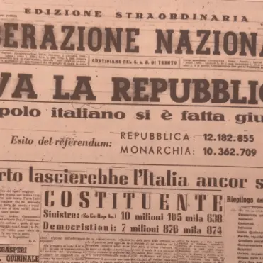 Dopo il fascismo e la guerra l’Italia sceglie la Democrazia