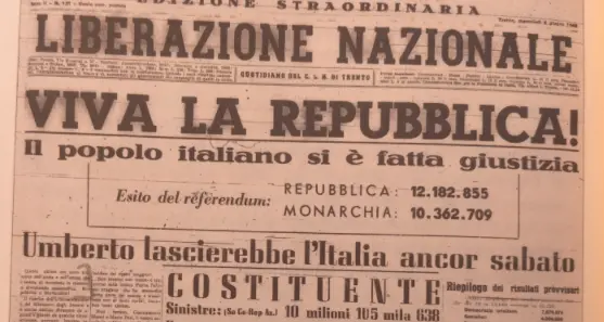 Dopo il fascismo e la guerra l’Italia sceglie la Democrazia